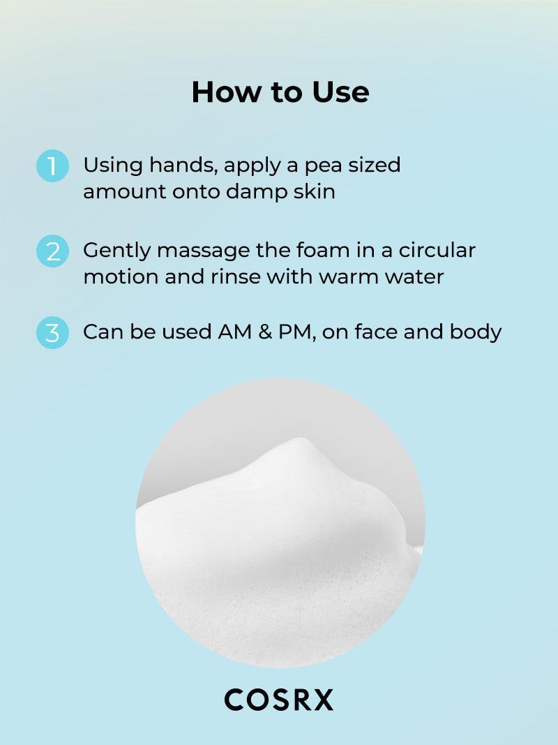 COSRX Gentle Cleanser how to use