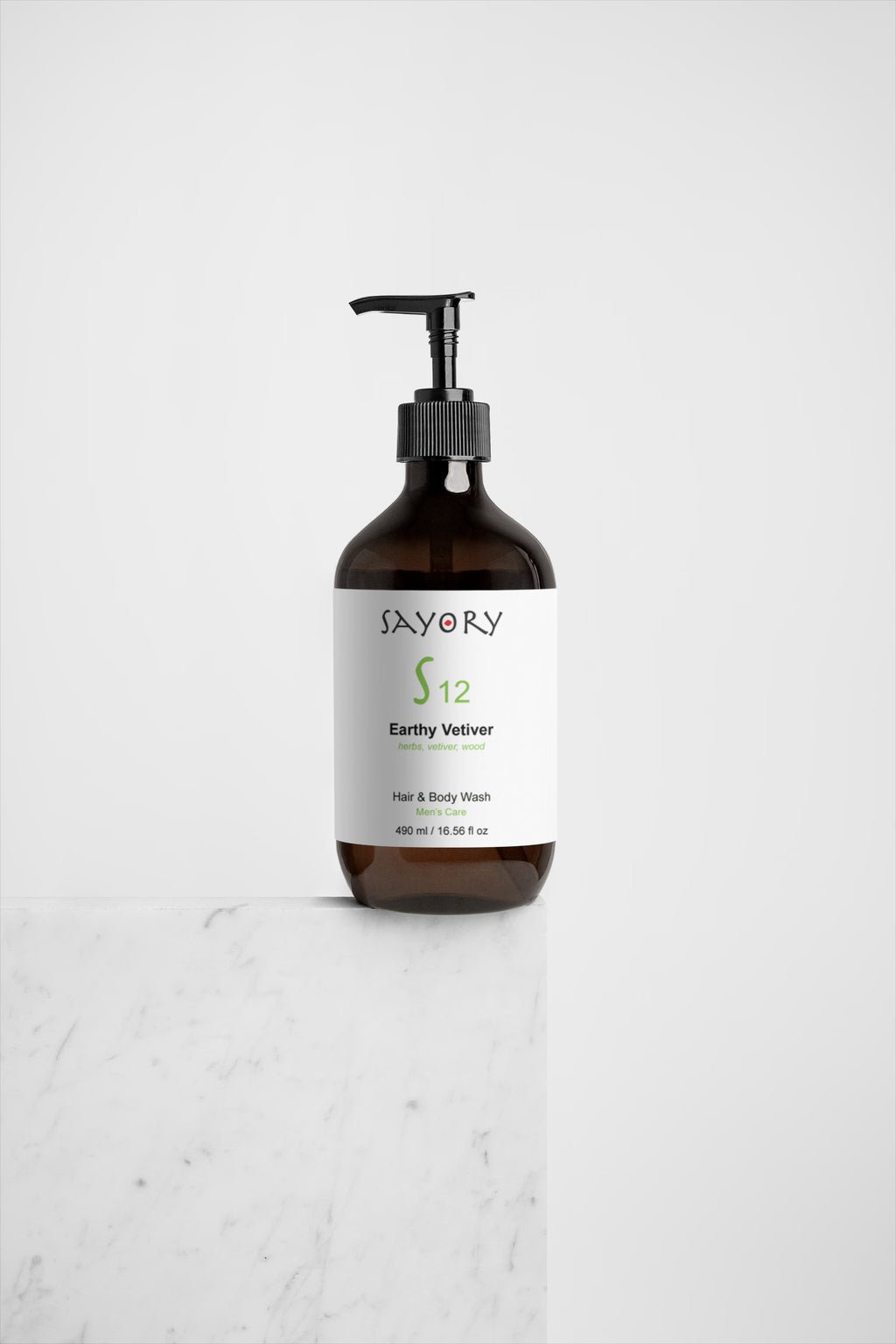 SAYORY S12 Earthy Vetiver Hair & Body Wash