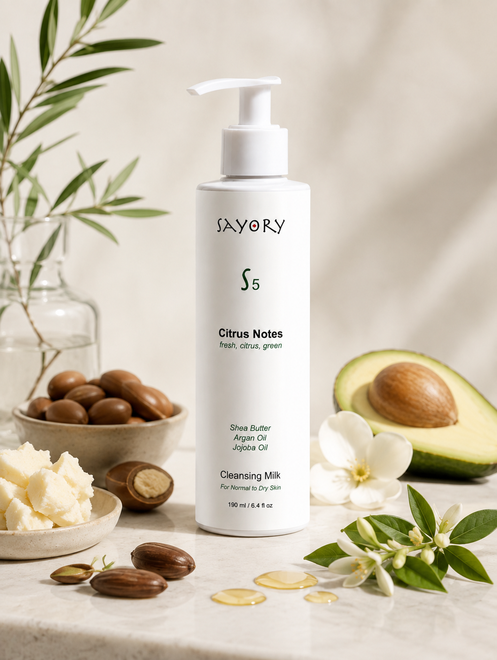Sayory S5 Citrus Notes Cleansing Milk