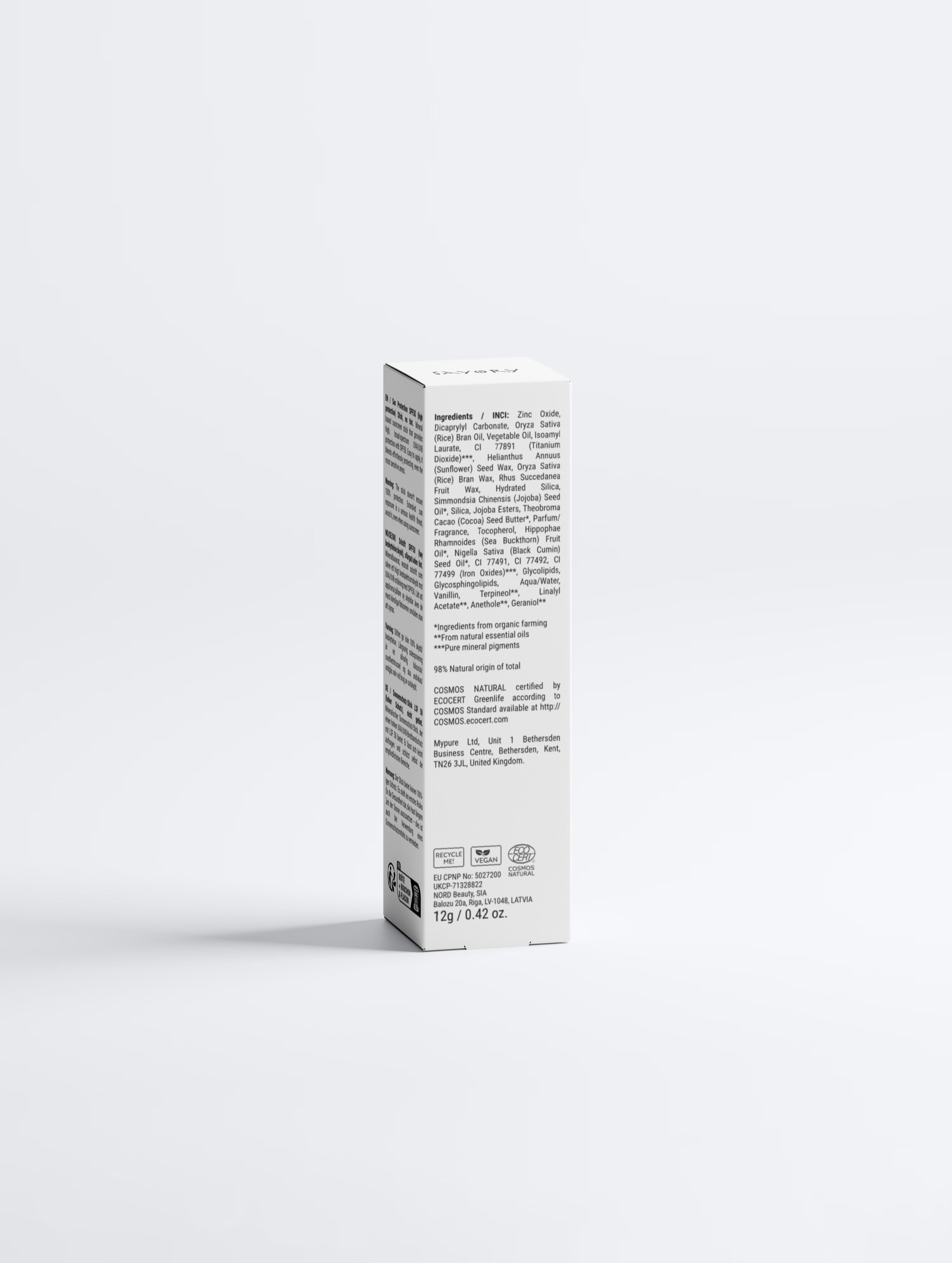 Sayory S SPF 50 Mineral Sunscreen Stick