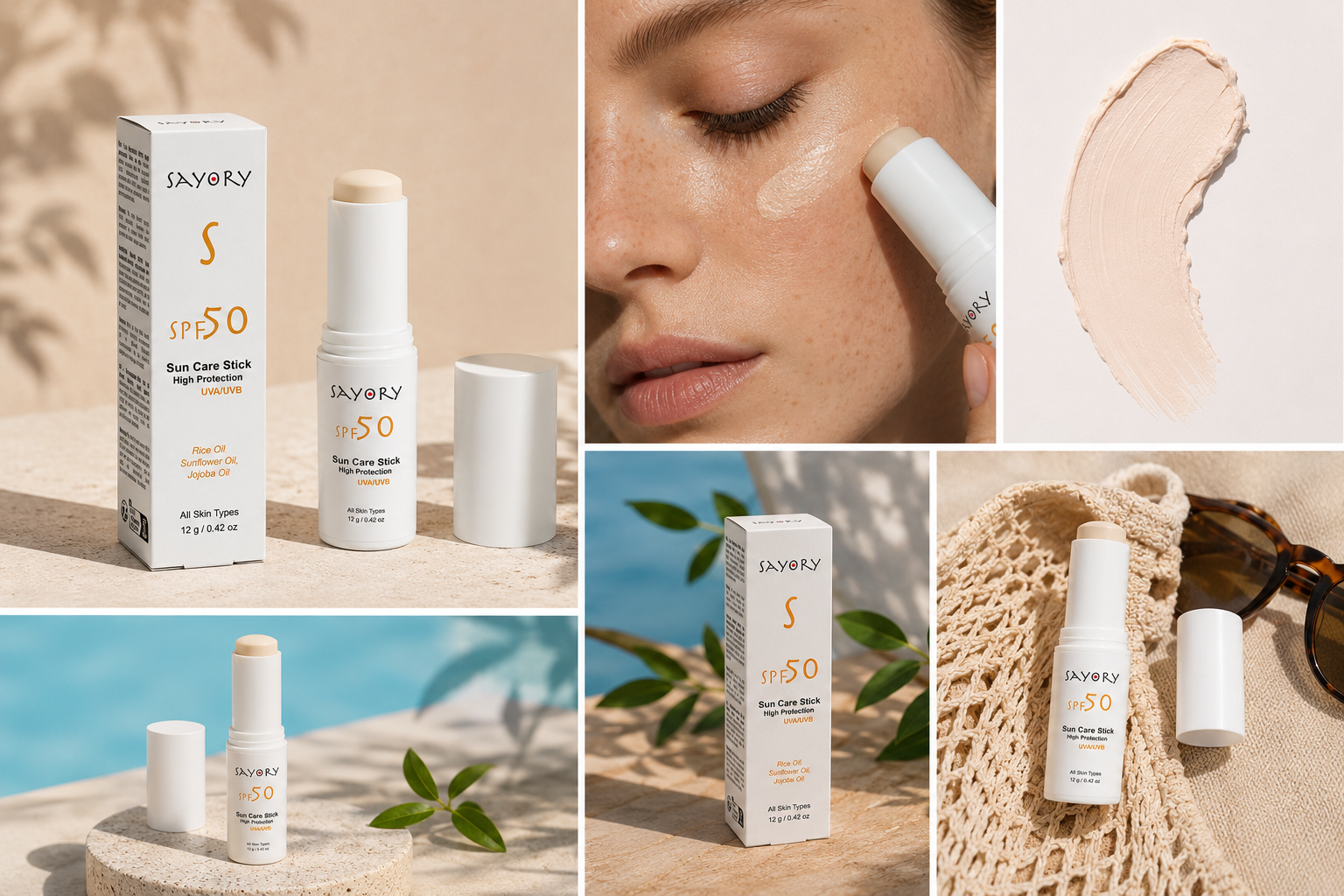 Sayory S SPF 50 Mineral Sunscreen Stick