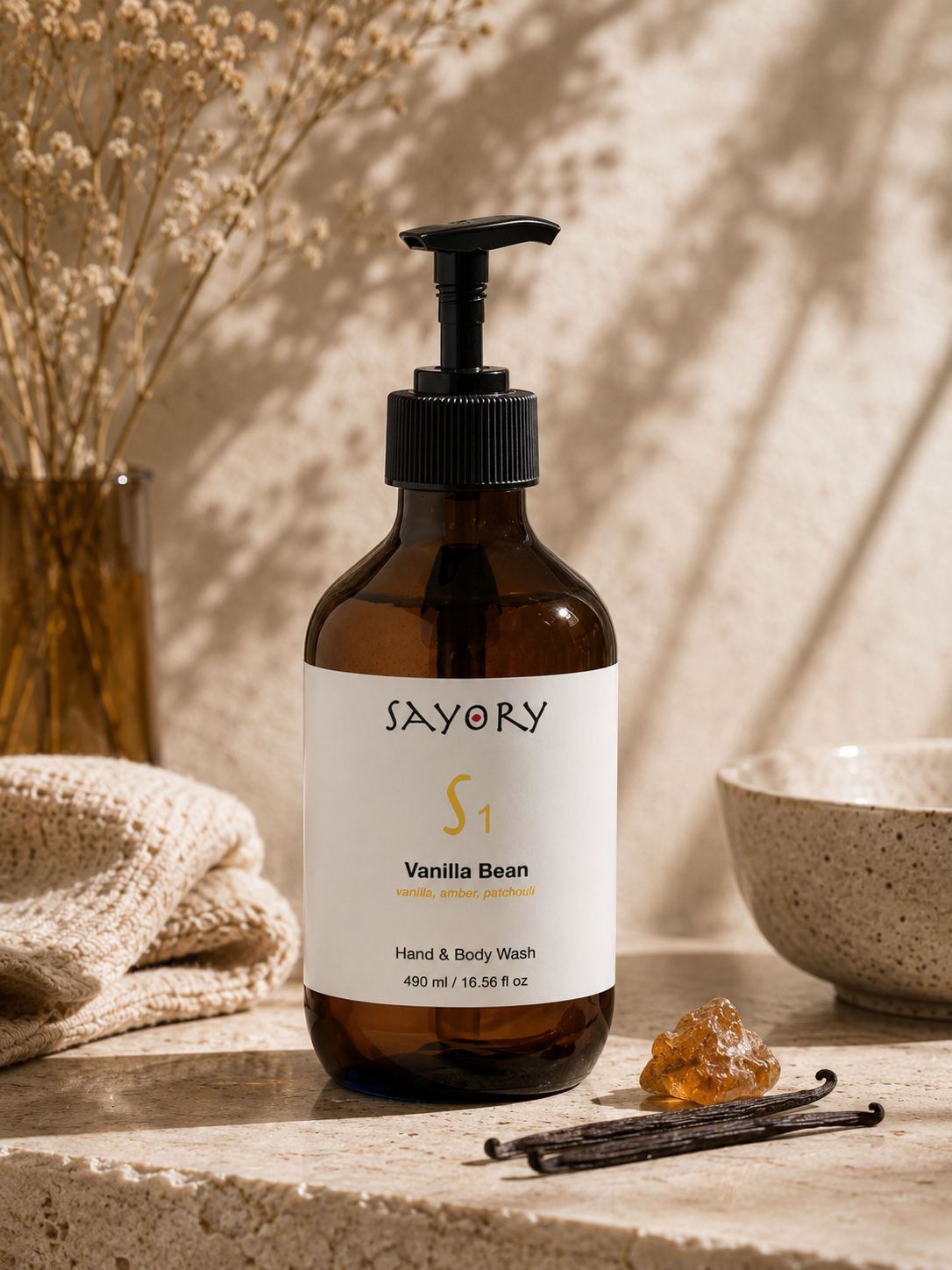 Sayory S1 Vanilla Bean Hand & Body Wash